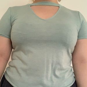 Pale green soft tee from PacSun